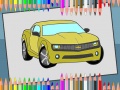 Jeu American Cars Coloring Book