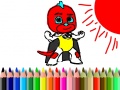 Jeu Back To School: Mask Boy Coloring