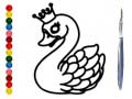 Jeu Back To School: Swan Coloring Book