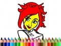 Jeu Back To School: Cute Girl Coloring