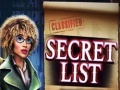 Jeu Secret List