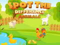 Jeu Spot the Difference Animals