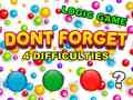 Jeu Dont Forget