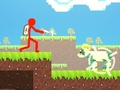 Jeu Red Stickman vs Monster School 2