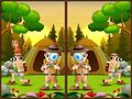 Jeu Spot 5 Differences Camping