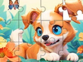 Jeu Jigsaw Puzzle: Dog And Garden