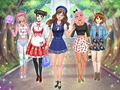 Jeu High School Anime Dress Up