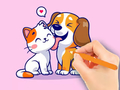 Jeu Coloring Book: Dog And Cat