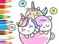Jeu Coloring Book: A Cup Of Unicorn