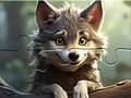 Jeu Jigsaw Puzzle: Smiling Wolf