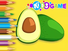Jeu Coloring Book: Avocado Fruit