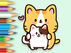 Jeu Coloring Book: Hugging Cat