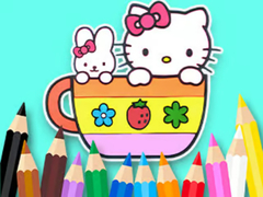 Jeu Coloring Book: Kitty Cup