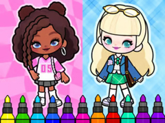 Jeu Coloring Book: Aha World Sporty Girl