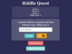 Jeu Riddle Quest Brain Teaser
