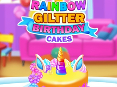 Jeu Rainbow Glitter Birthday Cakes