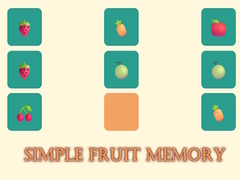 Jeu Simple Fruit Memory