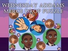 Jeu Wednesday Addams Merge Drop Puzzle