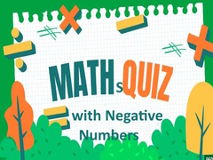 Jeu Maths Quiz with Negative Numbers