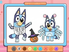 Jeu Coloring Book: Bluey Halloween Costume