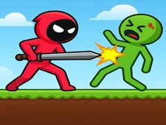 Jeu Red Stickman vs Monster School