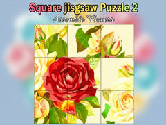 Jeu Square jigsaw Puzzle 2  Assemble Flowers