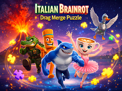 Jeu Italian Brainrot Drag Merge Puzzle