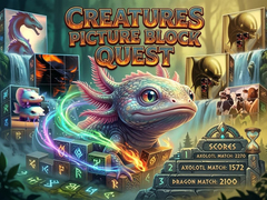 Jeu Creatures Picture Block Quest