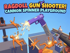 Jeu Ragdoll Gun Shooter! Cannon Spinner Playground