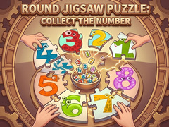 Jeu Round jigsaw Puzzle - Collect the Number