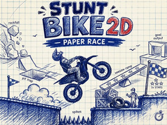 Jeu Stunt Bike 2D Paper Race